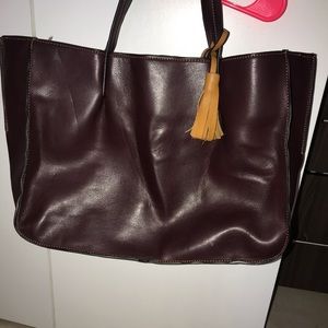 BIG BUDDHA plum briefcase bag